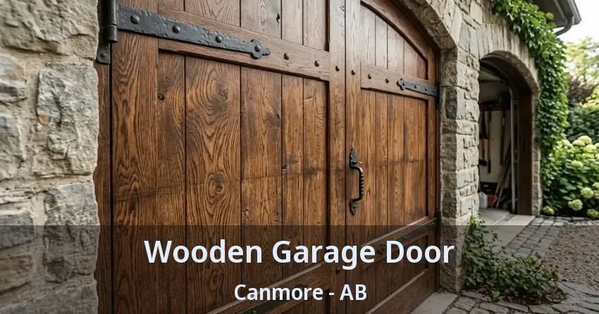 Wooden Garage Door Canmore - AB
